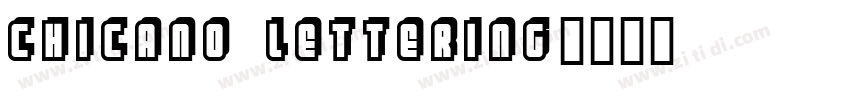 chicano lettering字体转换